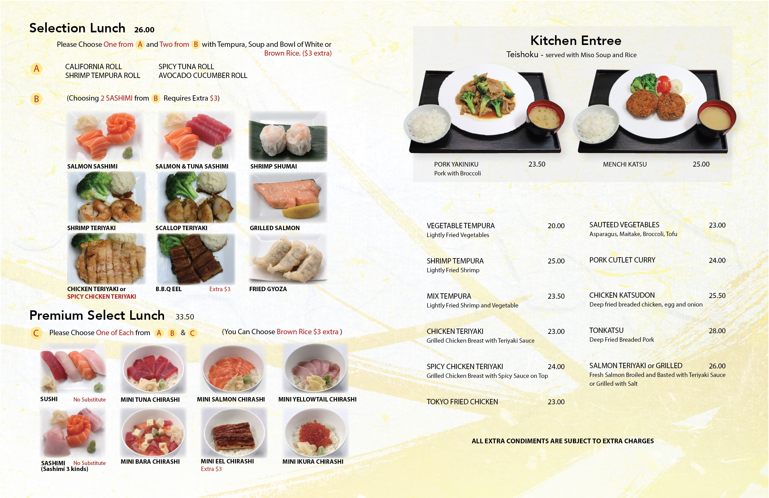 Menu - SUSHI TSUSHIMA